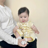 G.DUCKKIDS童裝嬰兒衣服夏季薄款嬰幼兒童裙子洋氣可愛女寶寶連體衣服包屁裙 桔色+帽子 66cm (建議寶寶4-6公斤 3-6個(gè)月)c 曬單實(shí)拍圖