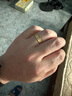 oein【碎碎冰】越南沙金古法戒指男女999鍍純金色仿真假黃金結(jié)婚指環(huán) 【7號(hào)】展示禮盒裝 （CNC工藝+高保色真金） 曬單實(shí)拍圖