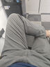 增致牛仔（ZENGZHI）【亞麻薄款】2025夏季冰絲男士休閑褲男商務寬松直筒長褲子男 曬單實拍圖
