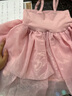 班喜迪女童夏裝連衣裙2025新款洋氣兒童公主裙周歲寶寶禮服蓬蓬紗裙夏季 粉色 90 曬單實(shí)拍圖
