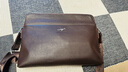 袋鼠頭層牛皮男士單肩包婦女節真皮斜挎商務(wù)公文包軟皮挎包出差背包 棕色橫款 曬單實(shí)拍圖