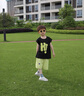 G.DUCKKIDS小黃鴨男童夏裝套裝2024新款兒童衣服韓版時(shí)尚一歲寶寶運(yùn)動(dòng)兩件套 黑色 90 尺碼1~2歲【 80-90cm】 曬單實(shí)拍圖