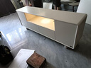 全友家居現(xiàn)代奶油風靠墻電視機柜客廳家用小戶型儲物收納置物高腳柜子 曬單實拍圖