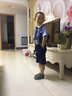 蘿卜唄唄 兒童套裝禮服男童演出服夏季背帶女童幼兒園中小學(xué)生校服主持合唱服裝韓版英倫春夏 男童藍(lán)色（襯衫+短褲+領(lǐng)帶+背帶+襪子） 90cm建議體重20-26斤 曬單實(shí)拍圖