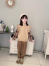 木木屋女童秋裝套裝新款兒童衛(wèi)衣褲子春秋季6-12歲大童衣服女孩兩件套潮 卡其色 160 尺碼13~14歲【150-160cm】 曬單實拍圖