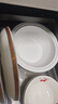 品來運 唐山骨瓷餐具碗盤家用套裝吃飯碗盤子尾單微瑕疵品 微瑕9英寸湯鍋 曬單實拍圖