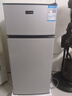 愛妻小冰箱迷你小型家用冷藏冷凍兩用宿舍出租房用雙門辦公室電冰箱節(jié)能省電 【一級(jí)能效】104L銀色【三天約一度電】 曬單實(shí)拍圖