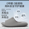 優(yōu)調(diào)踩屎感拖鞋男厚底大碼居家防臭浴室洗澡防滑涼拖鞋夏季 淺灰43-44 曬單實(shí)拍圖