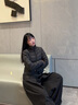 波司登（BOSIDENG）25年新款輕薄羽絨服女短款90絨三防面料【送人首選】輕薄內膽外套 黑色8056-極簡(jiǎn)風(fēng) S 160/84A 體重約100-110斤 曬單實(shí)拍圖