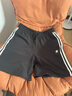 阿迪達斯（adidas）【京東奧萊】男款運動(dòng)短褲夏季速干冰絲褲跑步健身訓練籃球褲寬松 黑色 XL 曬單實(shí)拍圖