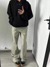 OEMG  重磅400G百搭連帽衛(wèi)衣男士秋季美式高街純色外套潮流牌寬松帽衫 黑色 XL [建議110-130斤] 曬單實拍圖