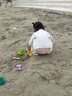愛(ài)寶適兒童帽子夏季男女童沙灘帽遮陽(yáng)帽漁夫帽帶披肩防曬太陽(yáng)帽兔子T189 曬單實(shí)拍圖