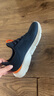 斯凱奇（Skechers）夏季男鞋新款輕便一腳蹬透氣網(wǎng)面休閑運動跑步鞋百搭慢跑鞋 海軍藍色/橘色/210281-NVOR 40 曬單實拍圖