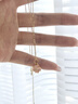 中國黃金（CHINA GOLD）四葉草黃金項鏈女足金琺瑯彩黃金吊墜金項鏈生日禮物送女友老婆 足金吊墜+s925鏈 曬單實拍圖