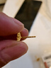 夢金園 太陽花黃金耳釘 向陽而生古法足金耳飾生日禮物女 一對金重約3.16g-克重多退少補(bǔ) 曬單實拍圖