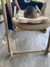 嬰之夢寶寶餐椅嬰兒0-6歲多功能二合一搖椅可折疊便攜兒童吃飯餐桌椅 摩卡棕+免安裝+餐椅搖椅二合一 曬單實拍圖