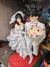 高閃七龍珠悟空琪琪結(jié)婚手辦超級賽亞人貝吉塔手辦結(jié)婚七夕情人節(jié)禮物 新款悟空琪琪牽手婚禮/高33CM 曬單實拍圖