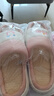 四季亞麻拖鞋女家居軟底防滑情侶家用透氣室內(nèi)情侶亞麻拖鞋男 EVA亞麻 粉色 38-39碼(適合37-38碼穿 曬單實(shí)拍圖