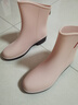 SooGree雨鞋女短筒防水防滑耐磨無(wú)縫一體時(shí)尚雨靴戶(hù)外出行騎手雨靴 曬單實(shí)拍圖