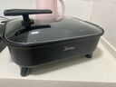 美的（Midea）火鍋專(zhuān)用鍋 電火鍋 烤魚(yú)鍋6分鐘速沸電鍋一體多功能鍋電煮鍋火鍋鍋 8L大容量 HGE383051 曬單實(shí)拍圖