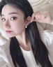老廟S925純銀葉子珍珠耳扣女氣質(zhì)時(shí)尚百搭耳圈清新小眾設(shè)計(jì)耳環(huán)感 S925純銀葉子珍珠耳扣 曬單實(shí)拍圖