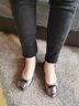 富貴鳥(niǎo)女鞋夏季透氣豆豆鞋女士平底船鞋防滑孕婦鞋軟底一腳蹬套腳單鞋 槍色 37 曬單實(shí)拍圖