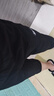 回力七分褲夏季男運(yùn)動短褲輕薄透氣休閑褲子男速干直筒男褲黑色XL 曬單實(shí)拍圖