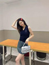 CHASENG&KEITH輕奢刺繡小方包女斜挎包包女生高級潮流單肩包情人節(jié)送禮物女友 灰色-輕奢禮袋 曬單實拍圖