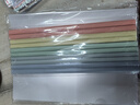 得力(deli)彩色水滴桿抽桿夾10只裝 A4/8mm文件夾拉桿夾試卷夾資料冊報告夾 PP608 曬單實拍圖