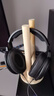 墨頓 適用森海塞爾HD650耳罩HD660s2 HD600頭戴式降噪耳機(jī)套HD545 HD565 HD580隔音海綿條舒適耳墊配件 黑色打孔小羊皮耳機(jī)套一對【送調(diào)音棉】 曬單實(shí)拍圖