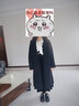 太平鳥大師甄絨系列羊駝毛廓形雙面呢大衣女灰色冬新款呢子外套女 黑色 S 曬單實拍圖
