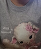 森馬（Semir）代露娃|短袖t恤女中長(zhǎng)款印花上衣25夏寬松純棉套頭衫109325100032 曬單實(shí)拍圖