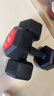 艾美仕（AiMeiShi）環(huán)保啞鈴包塑六角啞鈴男士10kg（5kg*2）家用健身器材 兩只裝 曬單實拍圖