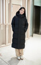 迪桑特（DESCENTE） WOMEN’S SKI 女士 防潑水長(zhǎng)款鵝絨羽絨服【新色上市】 BK-黑色 S (160/80A) 曬單實(shí)拍圖