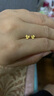 周六福小金花足金999黃金耳釘女七夕禮物計價AC090379  一對 約0.67g 曬單實拍圖