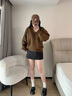 ZHR復(fù)古厚底樂(lè)福鞋女英倫風(fēng)jk小皮鞋女增高軟底通勤單鞋 AY289黑色37 曬單實(shí)拍圖