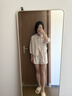 衣典零一（LEDIALYI）時尚氣質短褲套裝女夏季2025新款輕薄休閑高級感假兩件襯衫兩件套 杏色 S 曬單實拍圖