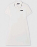 FILA 斐樂女士連衣裙2025年夏季美式復(fù)古純色經(jīng)典顯瘦POLO領(lǐng)裙子 云白-WT L 170/88A/L 曬單實拍圖