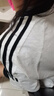 何佳功短袖t恤女純棉美式高街慵懶風(fēng)打底衫小個(gè)子2025新款夏季寬松上衣 灰白色 L 【建議100-120斤】 曬單實(shí)拍圖