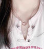 BJYL玫瑰金色項鏈女士不易掉色鎖骨鏈時尚首飾品生日禮物送女友送閨蜜 莫比烏斯環(huán)-玫瑰金色 曬單實拍圖