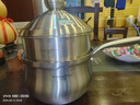 VENTURESTAR奶鍋食品級(jí)18/10不銹鋼家用小寶寶輔食鍋雙層湯鍋電磁爐燃?xì)馔ㄓ?適合1-4人【下單送蒸籠】 20cm 3L 曬單實(shí)拍圖