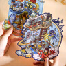 趣味王子童話書微縮造景貼紙 沉浸式手工3d立體屋解壓堆疊貼畫手賬貼紙 王子童話書微縮造景貼紙-全套4款 曬單實拍圖