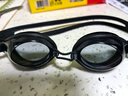 速比濤（Speedo）Edge進口精工泳鏡高清防水防霧游泳裝備男女通用 黑色/煙灰 曬單實拍圖
