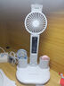 腓立比臺(tái)燈護(hù)眼學(xué)習(xí)宿舍兒童可充電插電學(xué)生宿舍床頭燈閱讀小臺(tái)燈讀寫(xiě)風(fēng) 風(fēng)扇時(shí)鐘-2000容量-配插頭 曬單實(shí)拍圖