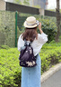 古梵緹雙肩包女 2025新款時(shí)尚女大容量防盜旅游背包 七夕實(shí)用禮物送老婆 黑色+兔子掛件 曬單實(shí)拍圖