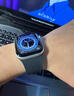 表帶哥適用蘋(píng)果手表表帶apple watch S10荔枝皮紋磁吸硅膠表帶S9/iwatch Ultra1/2代45/46/49MM男士黑色 曬單實(shí)拍圖