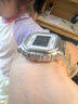 卡西歐（CASIO）手表女孩粉色藍色小方塊學生表運動防水兒童表數顯LA-20WH 電子表 LA-20WHS-7A 女款 【附加貼膜】 曬單實拍圖