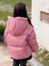 迪士尼（Disney）女童羽絨服冬季2026新款洋氣女寶寶冬裝女孩兒童冬款保暖外套 皮粉色 棉服款 110 曬單實(shí)拍圖