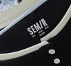 森馬（Semir）長(cháng)袖T恤女短款撞色打底衫簡(jiǎn)約風(fēng)秋季假兩件修身衣服101524101005 曬單實(shí)拍圖