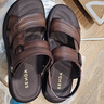 森達涼鞋男款夏新商場(chǎng)同款兩穿厚底休閑沙灘鞋QJ036BL5 棕色 43 曬單實(shí)拍圖